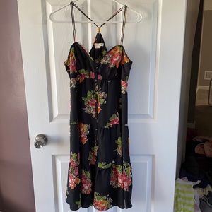 American eagle NWT black floral dress Size 10
